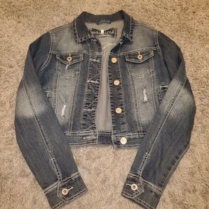 Crop denim jacket